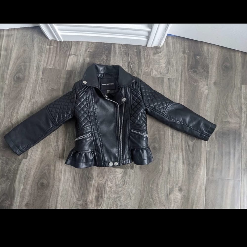 Black Quilted Leather Jacket